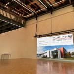 Neue, noch größere LED-Wand im Showroom der multi-media systeme