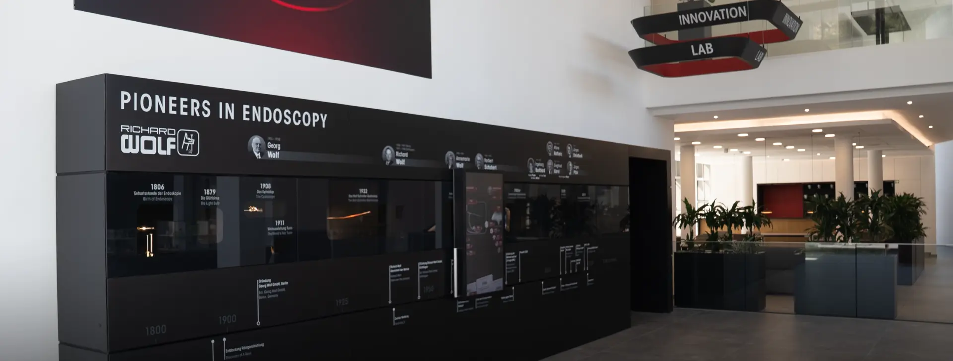 2026-Richard-Wolf-Referenz-Header-Bild History Wall der Richard Wolf GmbH