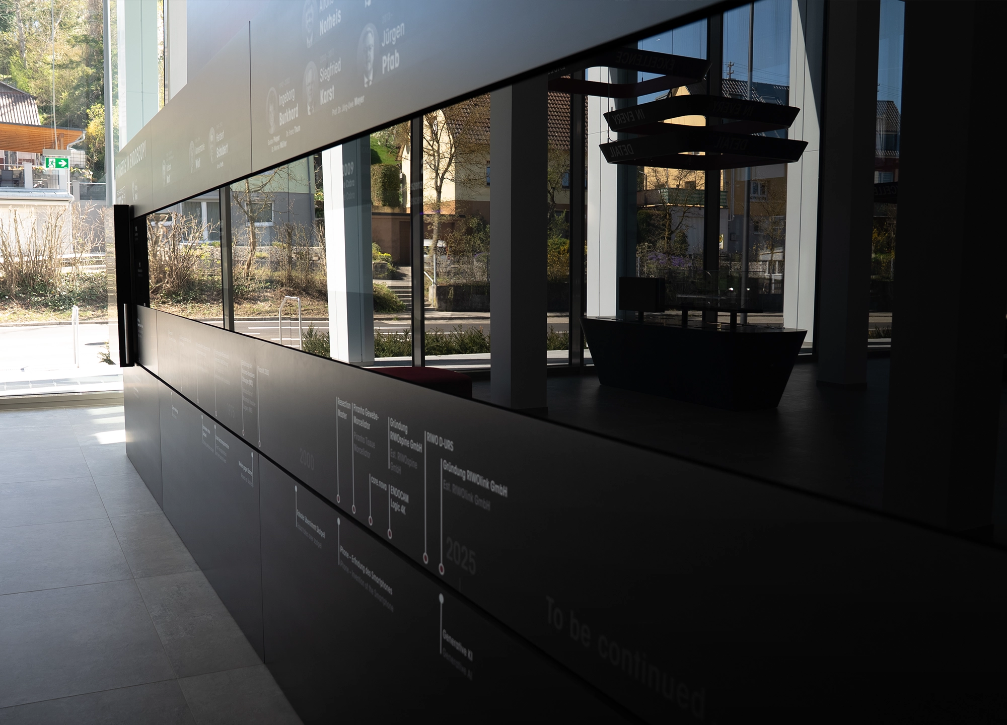 LED-Leinwand im Foyer der Richard Wolf GmbH