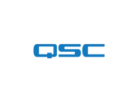 Das Bild zeigt das QSC-Logo mit den Buchstaben QSC in einer fetten, blauen, modernen Schrift auf hellgrauem Hintergrund.