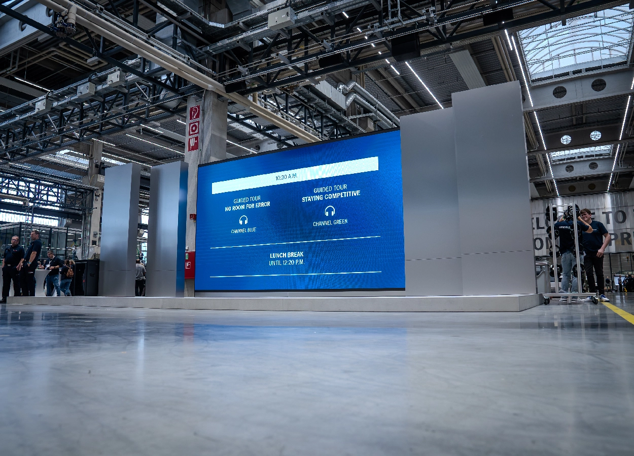 LED-Leinwand bei der Heidelberger Druck