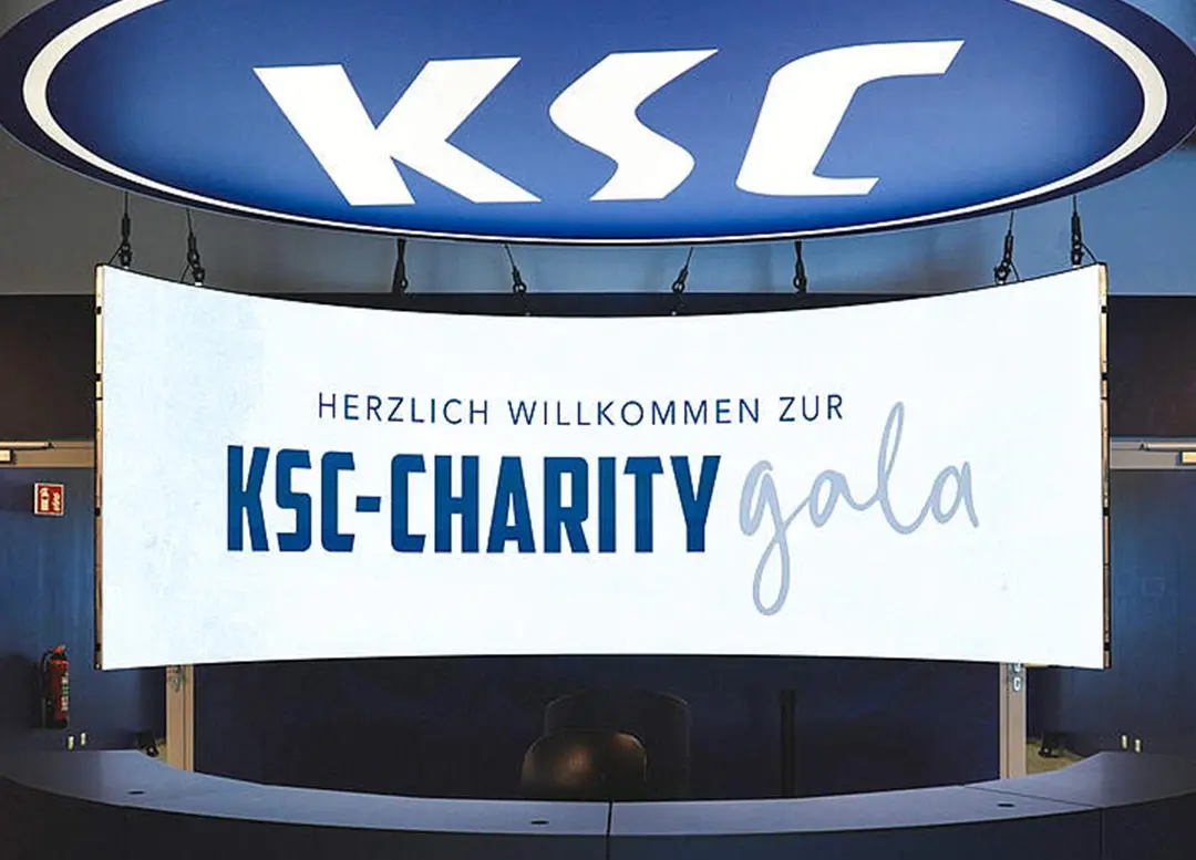 Curved LED-Wall bei der KSC-Charity Gala